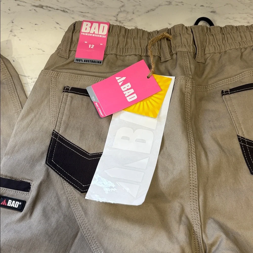 NWT BAD WOMENS SAVIOUR™ CUFFED ELASTIC WAIST WORK PANTS - Picture 8 of 10